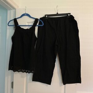 Cute black outfit size medium pajamas, or casual outfit